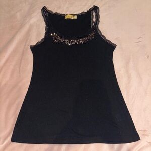y2k Princess Vera Wang woman’s xl black tank top